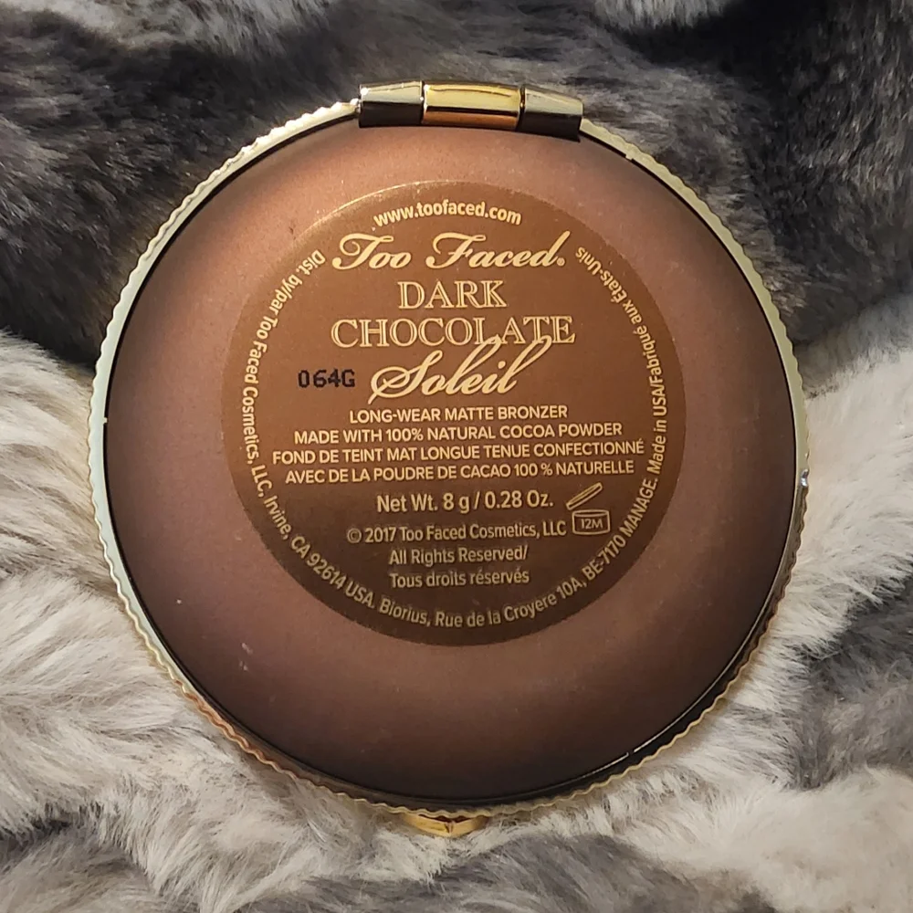 Too Faced Dark Chocolate Soleil Bronzer, NWT, FULLSIZE